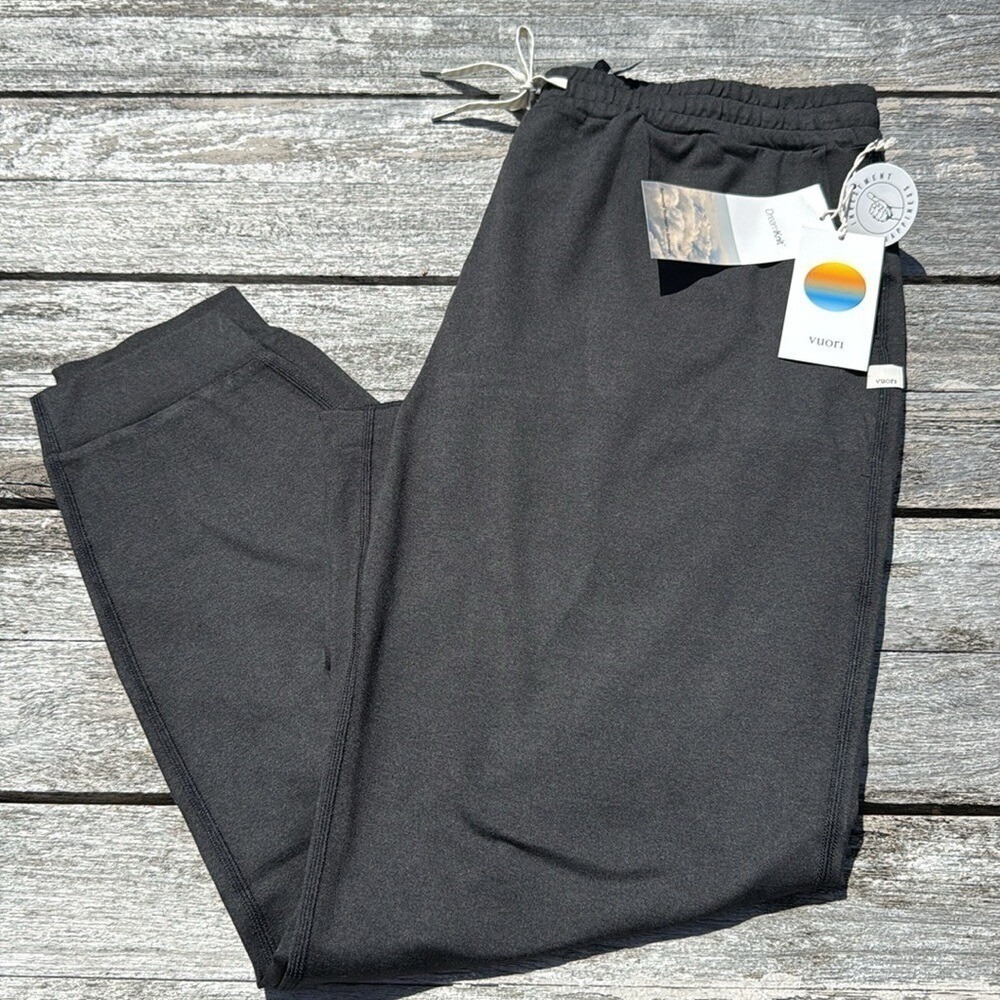 Vuori Performance Jogger Black Heather Long‎ Women's Extra Large (XL) Tall NWT
